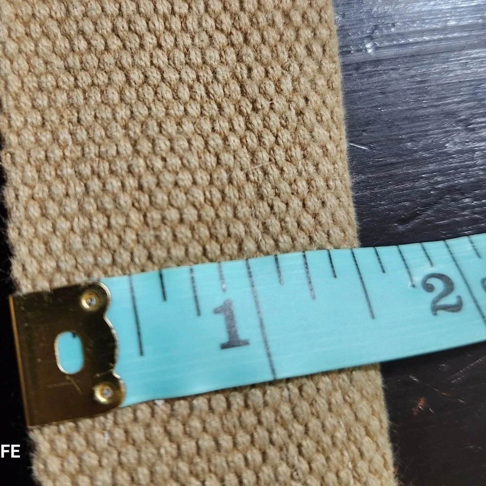 Tommy Bahama Canvas Leather Belt Mens XL 42-44 Tan Brown Casual Coastal Prep